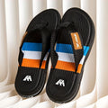 Men'S Flip-Flops Summer Sandals Thick-Soled Anti-Slip Anti-Odor Wear-Resistant - Black - Size 41