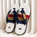 Men'S Flip-Flops Summer Sandals Thick-Soled Anti-Slip Anti-Odor Wear-Resistant - White - Size 41