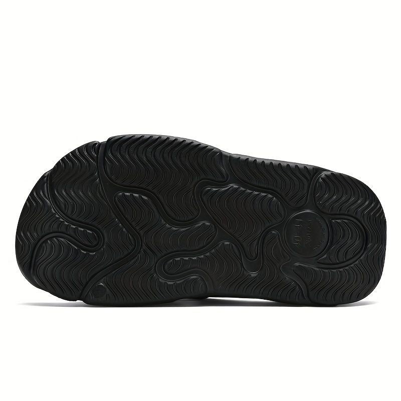 Men'S Slippers EVA Slippers Indoor Outdoor Slippers Beach Slippers Shower - Black - Size 38