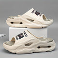Men'S Slippers EVA Slippers Indoor Outdoor Slippers Beach Slippers Shower - Khaki - Size 39