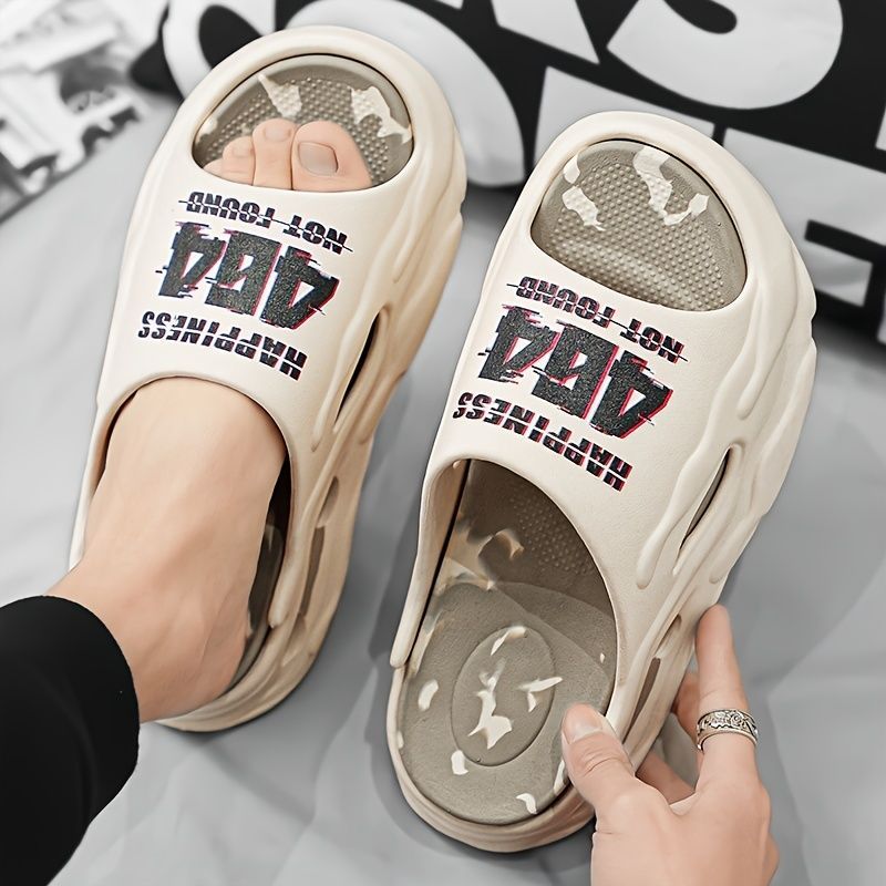Men'S Slippers EVA Slippers Indoor Outdoor Slippers Beach Slippers Shower - White - Size 39