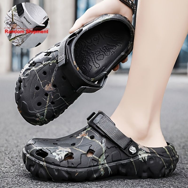 Men'S Summer Mules Beach Shoes Thick-Soled Mules EVA Shoes Anti-Slip Shoes - White - Size 39