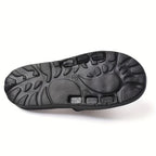 Japanese Acupressure Slippers Rotating Massage Slippers Reflexology Slippers - Black - Size 42