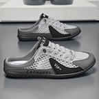 Men'S Casual Shoes Slip-On Shoes Semi-Slippers Anti-Slip Shoes Wear-Resistant - Beige - Size 41