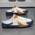Men'S Casual Shoes Slip-On Shoes Semi-Slippers Anti-Slip Shoes Wear-Resistant - Green - Size 39
