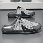 Men'S Casual Shoes Slip-On Shoes Semi-Slippers Anti-Slip Shoes Wear-Resistant - Green - Size 43