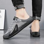 Men'S Casual Shoes Slip-On Shoes Semi-Slippers Anti-Slip Shoes Wear-Resistant - Green - Size 45