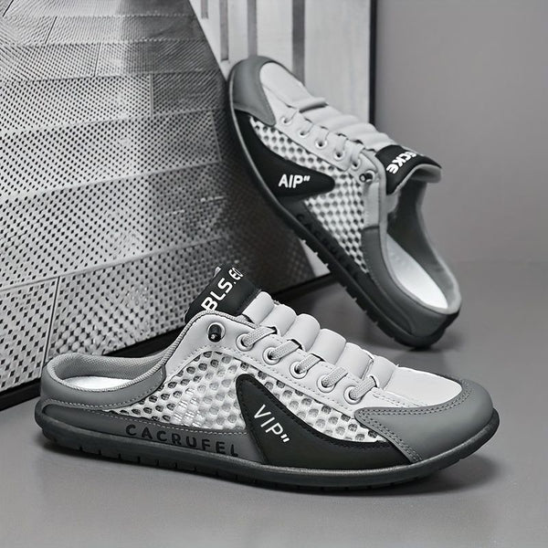 Men'S Casual Shoes Slip-On Shoes Semi-Slippers Anti-Slip Shoes Wear-Resistant - Gray - Size 41