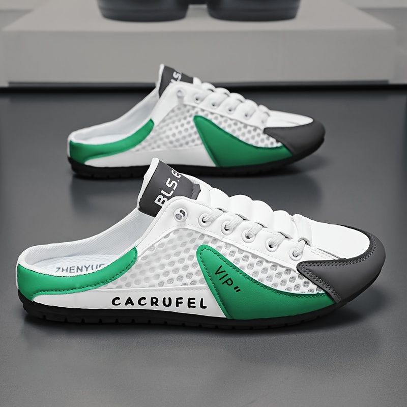 Men'S Casual Shoes Slip-On Shoes Semi-Slippers Anti-Slip Shoes Wear-Resistant - Gray - Size 41
