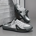 Men'S Casual Shoes Slip-On Shoes Semi-Slippers Anti-Slip Shoes Wear-Resistant - Gray - Size 45