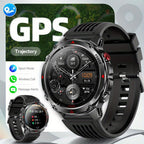 Men'S Outdoor Smart Watch GPS Sports Watch Water-Resistant Smart Watch Wireless - Black orange - Size 01