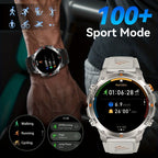 Men'S Outdoor Smart Watch GPS Sports Watch Water-Resistant Smart Watch Wireless - Black orange - Size 01