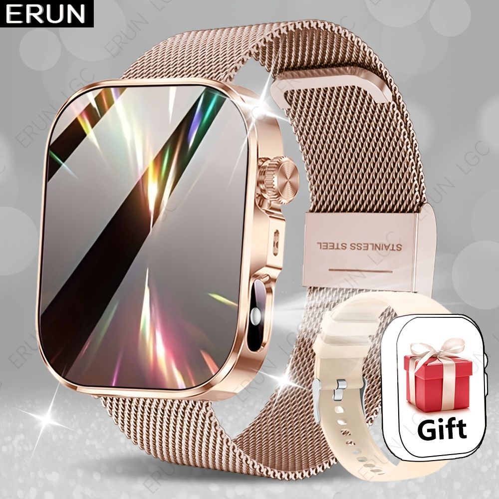 Unisex Smart Watch Stainless Steel Strap Fitness Tracker Call Reminder Message - Black - Size 01