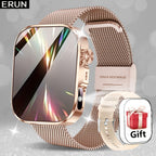 Unisex Smart Watch Stainless Steel Strap Fitness Tracker Call Reminder Message - Pink - Size 01