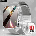 Unisex Smart Watch Stainless Steel Strap Fitness Tracker Call Reminder Message - Silver - Size 01