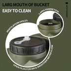 Green 20L Water Container Camping Water Container Outdoor Water Storage Portable
