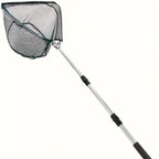A multifunctional telescopic fishing net, the handle can be extended from 110 cm to 210 cm, which is very suitable for freshwater fishing, suitable for children and adults to use.