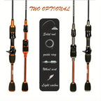 Ultra-light carbon micro-mouthe lures UL 1.8m ultra-soft solid straight handle slightly far-casting whitefish fishing rod