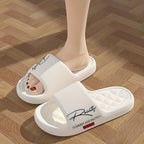 EVA One-Step-On Slippers - All-Season Unisex Design - White - Size 6(AU6/EU39)