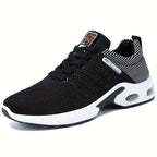 Men's Fashion Sneakers with Breathable Mesh and Cushioned Sole - Red - Size 6(AU6/EU39)