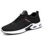 Men's Fashion Sneakers with Breathable Mesh and Cushioned Sole - Red - Size 8(AU8/EU41)