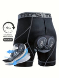 M size men's 5d mesh cycling shorts casual elastic breathable letters elastic waist shorts summer outdoor cycling mountain bike