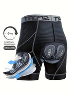 M size men's 5d mesh cycling shorts casual elastic breathable letters elastic waist shorts summer outdoor cycling mountain bike