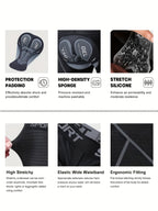 XL size men's 5d mesh cycling shorts casual elastic breathable letters elastic waist shorts summer outdoor cycling mountain bike