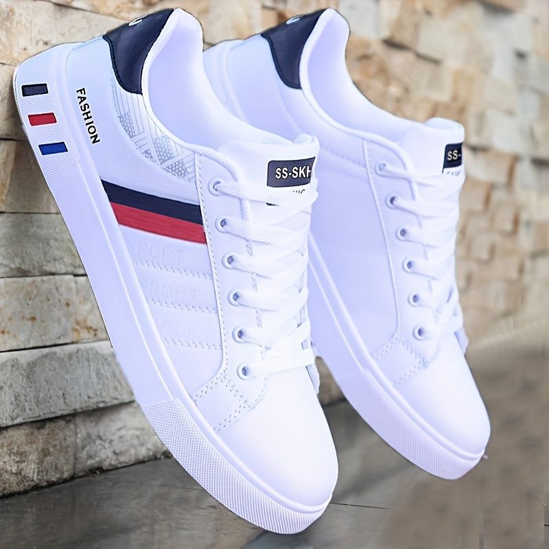 Koonexy Men'S Skate Shoes Low-Top Sneakers Pvc Sole Casual Sneakers Formal - Gray - Size 7(AU7/EU40)
