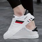 Koonexy Men'S Skate Shoes Low-Top Sneakers Pvc Sole Casual Sneakers Formal - Gray - Size 9(AU9/EU42)