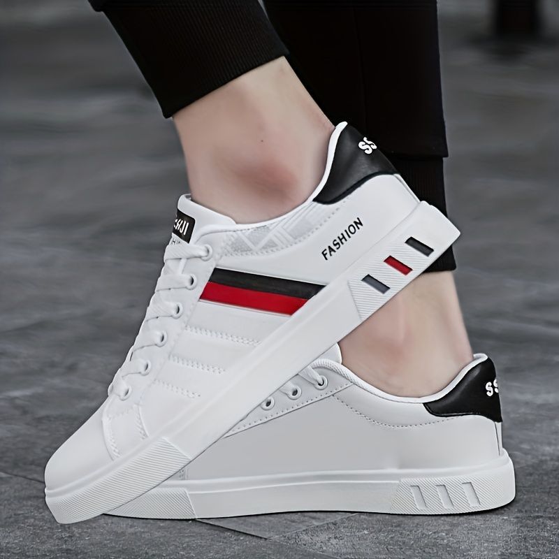 Koonexy Men'S Skate Shoes Low-Top Sneakers Pvc Sole Casual Sneakers Formal - Gray - Size 9(AU9/EU42)