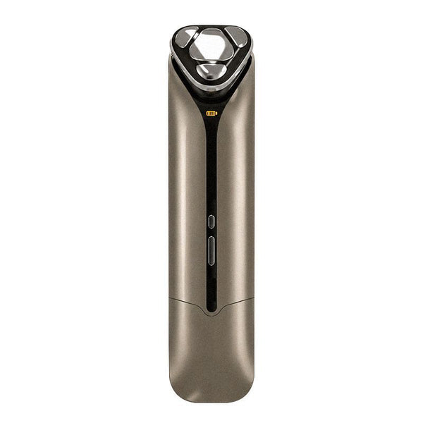 2-in-1 Ultrasonic Skin Scrubber & EMS Massager - Dark Gray - Size 20cm