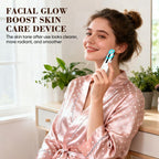 Advanced 4-in-1 Facial Device, Microcurrent Face Massager with Heat Therapy & Vibration, LED Light for Anti-Aging, Puffiness and Boosting Serum Absorption