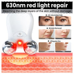 Microcurrent Facial Device,Latest Red Light Technology，Enhances The Ability to Lift The Face and Tighten The Skin，Facial Wrinkle Equipment，Smart Photon Micro-Current Device - Pink - Size 15cm