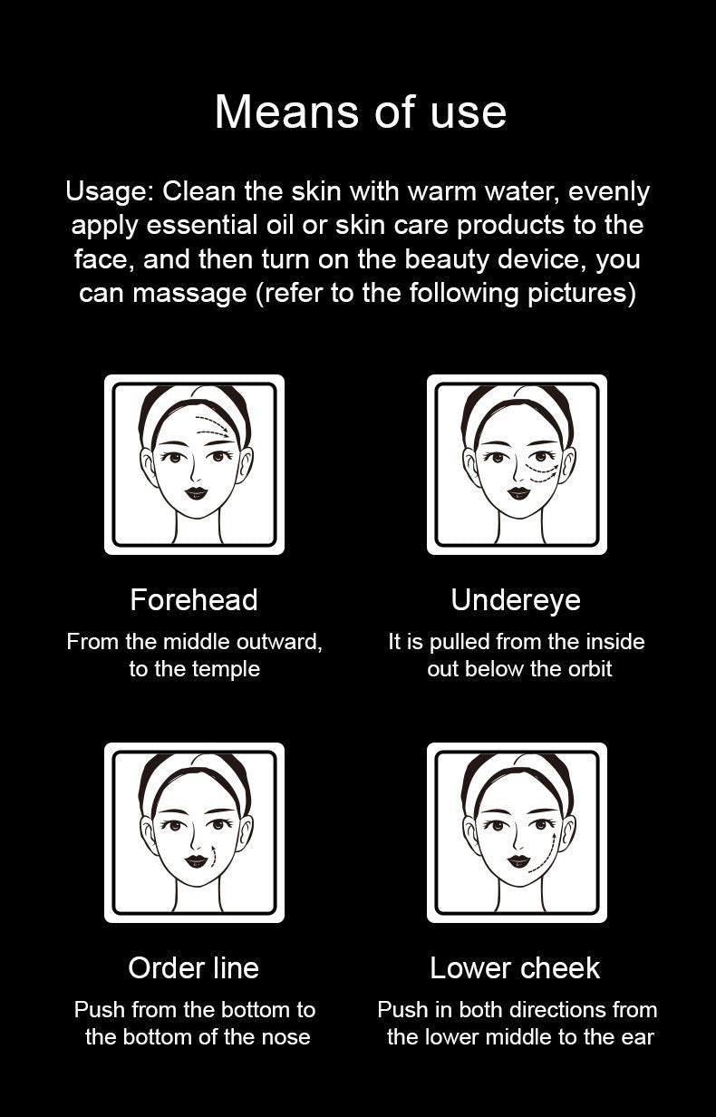 Microcurrent Facial Device, Red Light Therapy for Face and Neck, Skin Care Facial Massager Perfect Gifts for Women Men