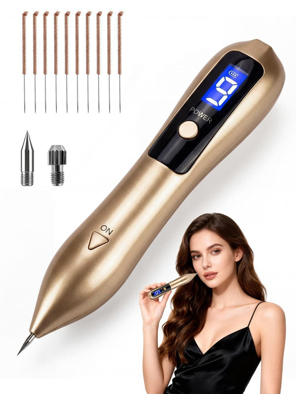 9-Speed Rechargeable Skin Tag Remover Pen (Brown)