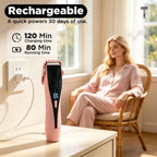 2-in-1 Bikini Trimmer for Women High Power Epilators Hair Removal Waterproof Electric Razors Women's Electric Razor Pubic Hair Trimmer Shaver for Women for Ladies Pubic, Face, Underarms, Legs