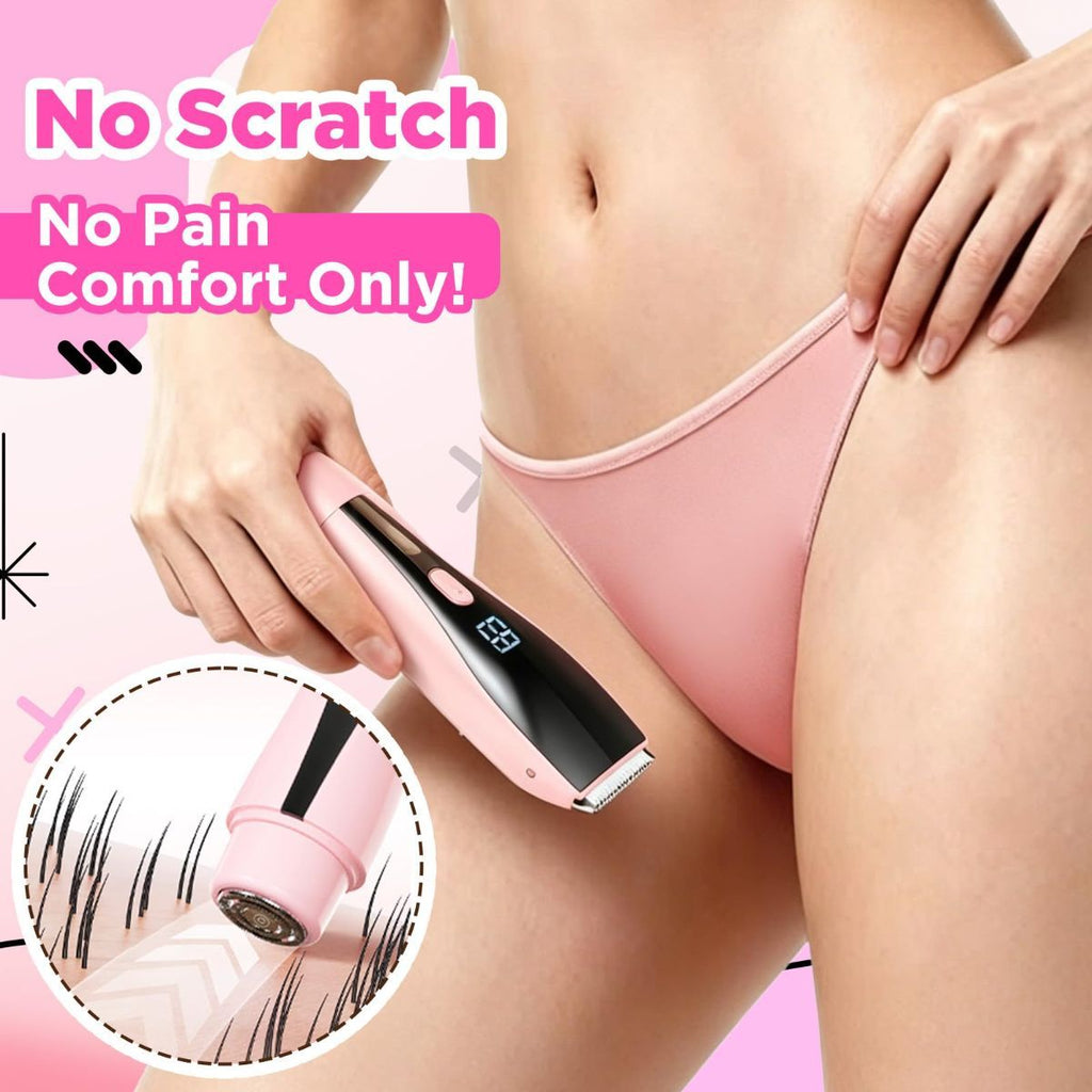 2-in-1 Bikini Trimmer for Women High Power Epilators Hair Removal Waterproof Electric Razors Women's Electric Razor Pubic Hair Trimmer Shaver for Women for Ladies Pubic, Face, Underarms, Legs