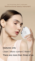 Rechargeable Facial Massager Smart Color Light Facial Toning Hot