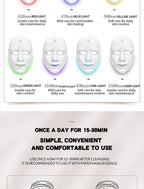 LED Facial Mask Skin Rejuvenation Anti-Aging LED Therapy Skincare Device