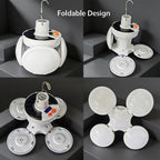 Solar Bulb Light LED Light Solar Panel Lithium Batteries 5 Working Modes USB
