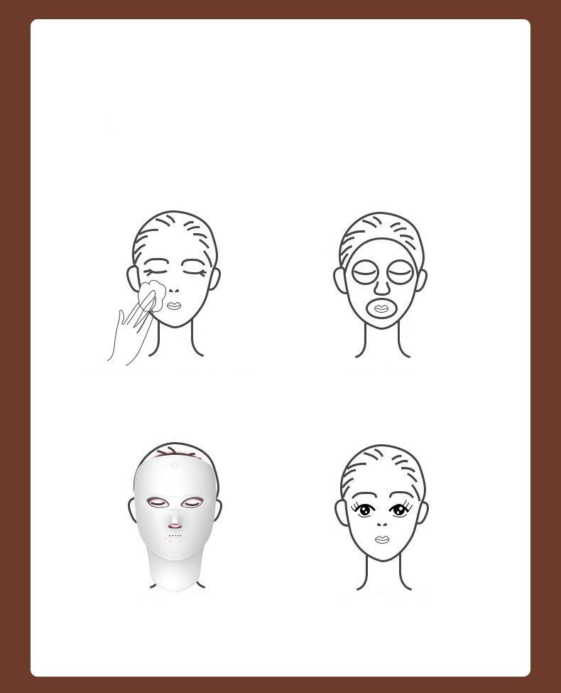 LED Therapy Mask Facial Mask Beauty Device Neck Mask Skincare Anti-Aging