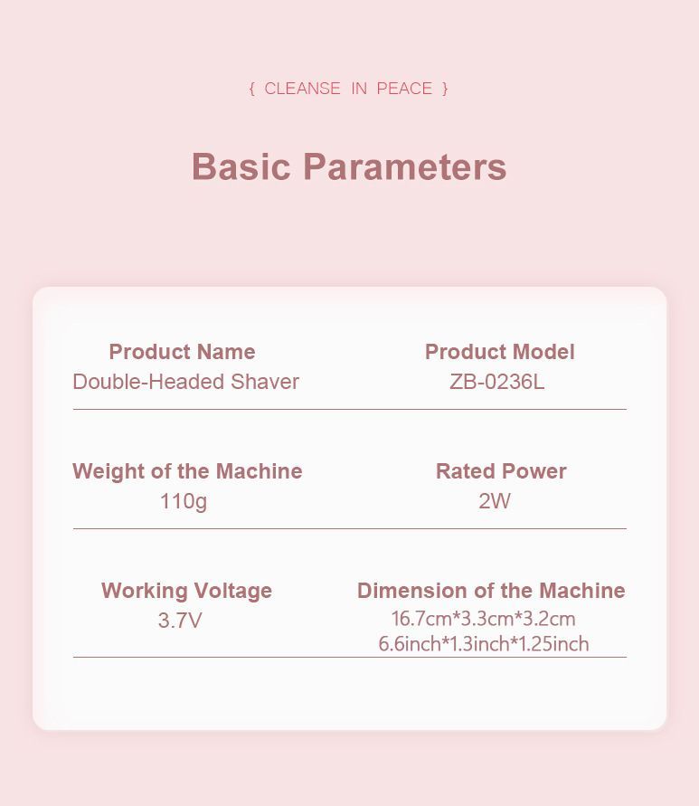 Rechargeable Women'S Hair Trimmer Painless Hair Removal For Women Underarm Hair & Bikini Area