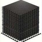 Interlocking Black EVA Fitness Mats Set (20pcs)