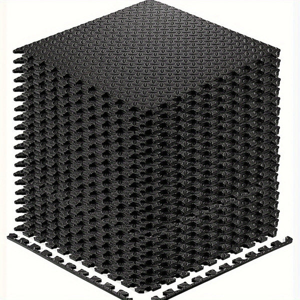 Interlocking Black EVA Fitness Mats Set (20pcs)