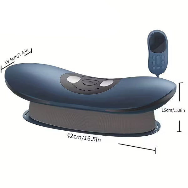 Electric Lumbar Massager with Heat & Vibration