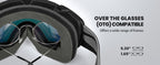 OutdoorMaster Ski Goggles with Cover Snowboard Snow Goggles OTG Anti-Fog -100% UV Protection-OM-18