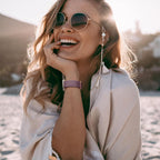 Fitbit Versa Strap Compatible with Sense Sense 2 Elastic Braided Nylon Sport Band