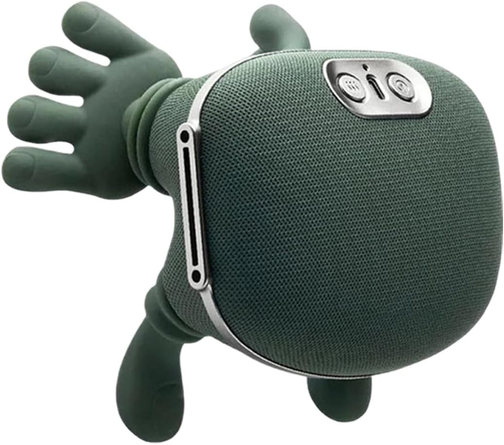 Massager, Real Hand Simulation Shiatsu Deep Tissue Electric Massager for Neck, Back & Shoulders, 3D Kneading, 3-Speed Adjustable USB Rechargeable (Green)