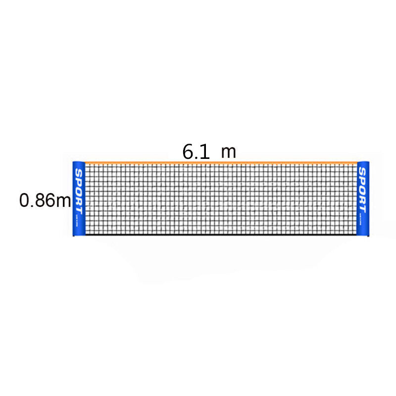 Outdoor Replacement Training Net 3M 4M 5M 6M 4.1M Portable for Badminton Tennis Sports